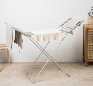 Tendedero Eléctrico Plegable con Alas, Pantalla Táctil, Temporizador y Control de Temperatura Warmmat InnovaGoods 230 W 20 Barra