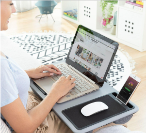 Escritorio Portátil para Ordenador con Cojín XL Deskion InnovaGoods