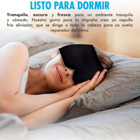 Gorro de gel para alivio de dolor de cabeza y migraña Gorro de Gel para Frío o Calor