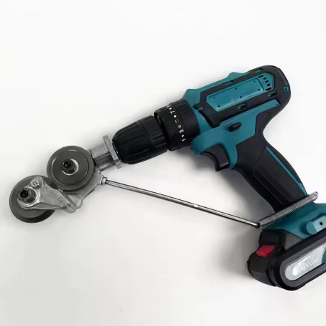 Taladro Eléctrico 48V con Set de 24 Piezas + Cortador de Lámina Galvanizada – Potencia Profesional y Precisión Total